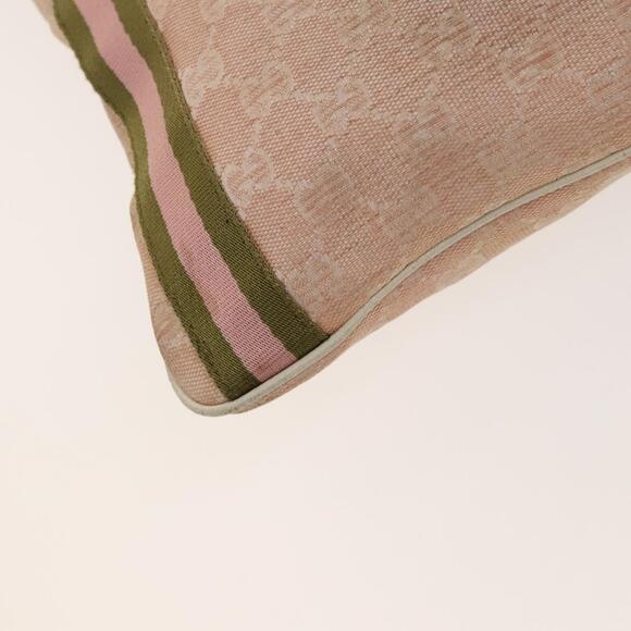 GUCCI GG Canvas Sherry Line Shoulder Bag Pink Gold - Picture 13 of 16